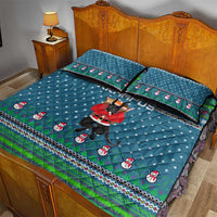 Merry Krampus Christmas Quilt Bed Set Xmas Holiday Patterns - Wonder Print Shop