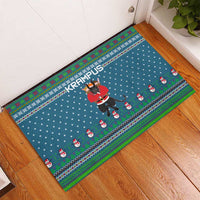 Merry Krampus Christmas Rubber Doormat Xmas Holiday Patterns - Wonder Print Shop