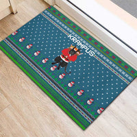 Merry Krampus Christmas Rubber Doormat Xmas Holiday Patterns - Wonder Print Shop