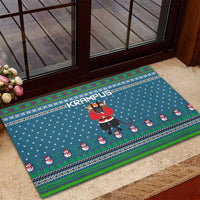 Merry Krampus Christmas Rubber Doormat Xmas Holiday Patterns - Wonder Print Shop