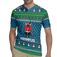 Merry Krampus Christmas Rugby Jersey Xmas Holiday Patterns - Wonder Print Shop