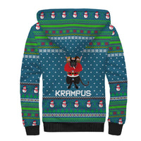 Merry Krampus Christmas Sherpa Hoodie Xmas Holiday Patterns - Wonder Print Shop