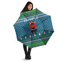 Merry Krampus Christmas Umbrella Xmas Holiday Patterns - Wonder Print Shop