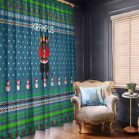 Merry Krampus Christmas Window Curtain Xmas Holiday Patterns - Wonder Print Shop
