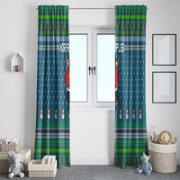 Merry Krampus Christmas Window Curtain Xmas Holiday Patterns - Wonder Print Shop