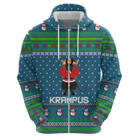 Merry Krampus Christmas Zip Hoodie Xmas Holiday Patterns - Wonder Print Shop