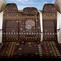 Turkey And WIne Christmas Back Car Seat Cover Xmas Holiday Patterns - Wonder Print Shop