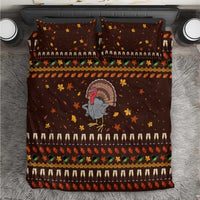 Turkey And WIne Christmas Bedding Set Xmas Holiday Patterns - Wonder Print Shop
