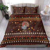 Turkey And WIne Christmas Bedding Set Xmas Holiday Patterns - Wonder Print Shop