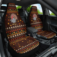 Turkey And WIne Christmas Car Seat Cover Xmas Holiday Patterns - Wonder Print Shop