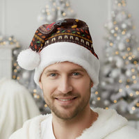 Turkey And WIne Christmas Santa Hat Xmas Holiday Patterns - Wonder Print Shop