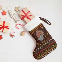 Turkey And WIne Christmas Stocking Xmas Holiday Patterns - Wonder Print Shop