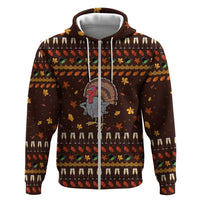 Turkey And WIne Christmas Hoodie Xmas Holiday Patterns - Wonder Print Shop