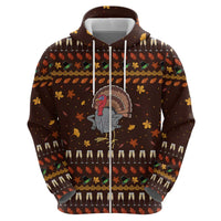 Turkey And WIne Christmas Hoodie Xmas Holiday Patterns - Wonder Print Shop