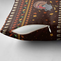 Turkey And WIne Christmas Pillow Cover Xmas Holiday Patterns - Wonder Print Shop