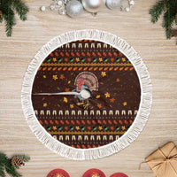 Turkey And WIne Christmas Tree Skirt Xmas Holiday Patterns - Wonder Print Shop