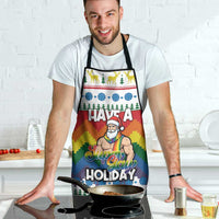 Have A Super Gay Holiday Christmas Apron Xmas Holiday Patterns - Wonder Print Shop