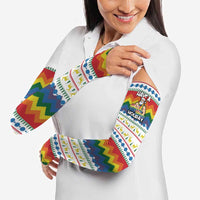 Have A Super Gay Holiday Christmas Arm Sleeves Xmas Holiday Patterns - Wonder Print Shop