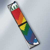 Have A Super Gay Holiday Christmas Auto Sun Shade Xmas Holiday Patterns - Wonder Print Shop