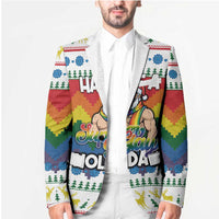 Have A Super Gay Holiday Christmas Blazer Xmas Holiday Patterns - Wonder Print Shop