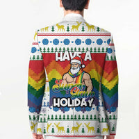 Have A Super Gay Holiday Christmas Blazer Xmas Holiday Patterns - Wonder Print Shop