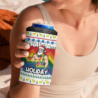 Have A Super Gay Holiday Christmas 4 in 1 Can Cooler Tumbler Xmas Holiday Patterns - Wonder Print Shop