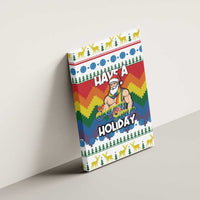 Have A Super Gay Holiday Christmas Canvas Wall Art Xmas Holiday Patterns - Wonder Print Shop