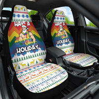 Have A Super Gay Holiday Christmas Car Seat Cover Xmas Holiday Patterns - Wonder Print Shop