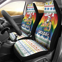 Have A Super Gay Holiday Christmas Car Seat Cover Xmas Holiday Patterns - Wonder Print Shop