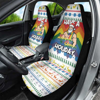 Have A Super Gay Holiday Christmas Car Seat Cover Xmas Holiday Patterns - Wonder Print Shop