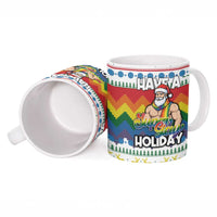 Have A Super Gay Holiday Christmas Ceramic Mug Xmas Holiday Patterns - Wonder Print Shop