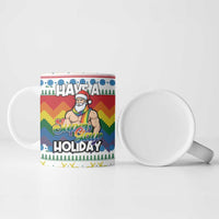 Have A Super Gay Holiday Christmas Ceramic Mug Xmas Holiday Patterns - Wonder Print Shop