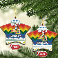 Have A Super Gay Holiday Christmas Ceramic Ornament Xmas Holiday Patterns - Wonder Print Shop