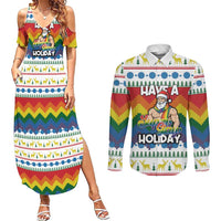 Have A Super Gay Holiday Christmas Couples Matching Summer Maxi Dress and Long Sleeve Button Shirt Xmas Holiday Patterns - Wonder Print Shop