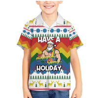 Have A Super Gay Holiday Christmas Family Matching Mermaid Dress and Hawaiian Shirt Xmas Holiday Patterns - Wonder Print Shop
