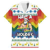 Have A Super Gay Holiday Christmas Family Matching Off Shoulder Maxi Dress and Hawaiian Shirt Xmas Holiday Patterns - Wonder Print Shop