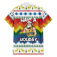 Have A Super Gay Holiday Christmas Family Matching Off Shoulder Maxi Dress and Hawaiian Shirt Xmas Holiday Patterns - Wonder Print Shop