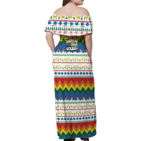 Have A Super Gay Holiday Christmas Family Matching Off Shoulder Maxi Dress and Hawaiian Shirt Xmas Holiday Patterns - Wonder Print Shop