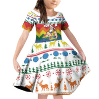 Have A Super Gay Holiday Christmas Family Matching Off Shoulder Short Dress and Hawaiian Shirt Xmas Holiday Patterns - Wonder Print Shop