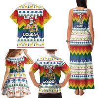 Have A Super Gay Holiday Christmas Family Matching Tank Maxi Dress and Hawaiian Shirt Xmas Holiday Patterns - Wonder Print Shop