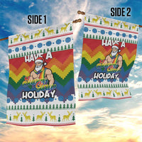 Have A Super Gay Holiday Christmas Garden Flag Xmas Holiday Patterns - Wonder Print Shop
