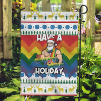 Have A Super Gay Holiday Christmas Garden Flag Xmas Holiday Patterns - Wonder Print Shop