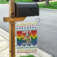 Have A Super Gay Holiday Christmas Garden Flag Xmas Holiday Patterns - Wonder Print Shop