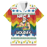 Have A Super Gay Holiday Christmas Hawaiian Shirt Xmas Holiday Patterns - Wonder Print Shop