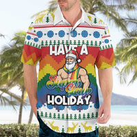Have A Super Gay Holiday Christmas Hawaiian Shirt Xmas Holiday Patterns - Wonder Print Shop