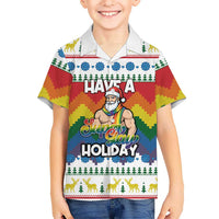 Have A Super Gay Holiday Christmas Hawaiian Shirt Xmas Holiday Patterns - Wonder Print Shop