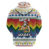 Have A Super Gay Holiday Christmas Hoodie Xmas Holiday Patterns - Wonder Print Shop