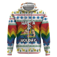 Have A Super Gay Holiday Christmas Hoodie Xmas Holiday Patterns - Wonder Print Shop