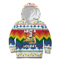 Have A Super Gay Holiday Christmas Kid Hoodie Xmas Holiday Patterns - Wonder Print Shop