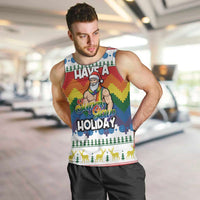 Have A Super Gay Holiday Christmas Men Tank Top Xmas Holiday Patterns - Wonder Print Shop